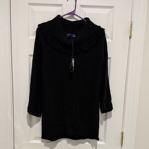 Karen Scott Black Cowl Neck Sweater